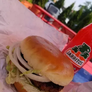 Beyond Burger w/Jarritos