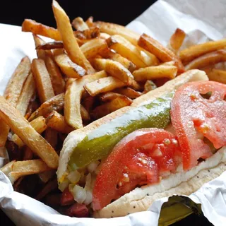 CHAR DOG W/ FRIES