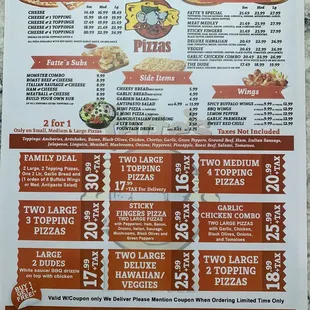 Menu as of 12-20-23