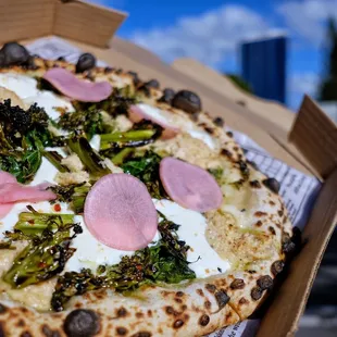 Kale pizza