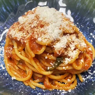Spaghetti with San Marzano Tomato Sauce
