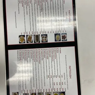 Updated menu