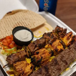 a kebab and pita