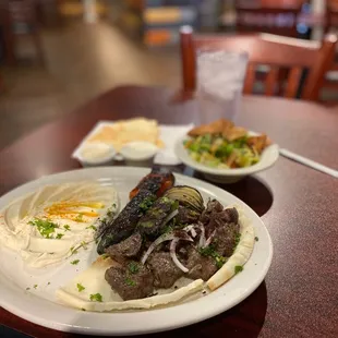 Lamb Tekka and Fattoush Salad