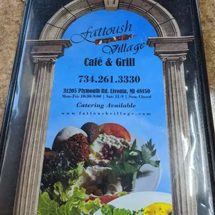 Menu Cover