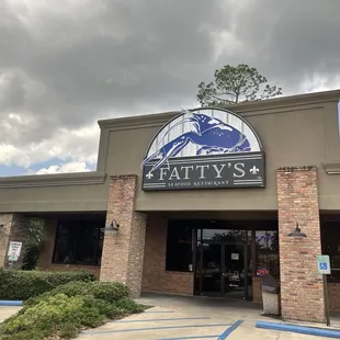 the front of the restaurant