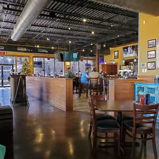 the inside of a restaurant