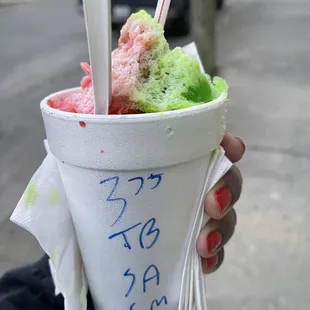 Tiger's Blood &amp; Sour Apple snowball