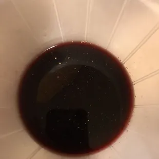 A badly stored bottle leads me to strain wine and then throw it away when it doesn't work