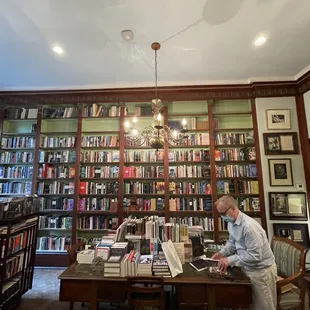 Main floor of the bookstore.  Tiny but very cozy and quaint.  William Faulkner lived in this particular room.
