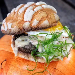 Pan dulce and sausage