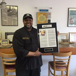 Metro time said chef Anthony Faustina king of Creole of Detroit