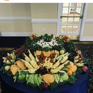 John Conyers repast I did the catering for 300 people that was the fruit display by Chef