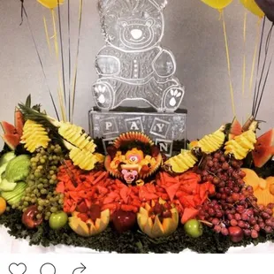 Carvin by chef Anthony fruit display baby showers