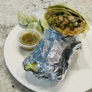 Vegetarian burrito - good!