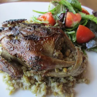 Squab Stuffed with Cracked Wheat