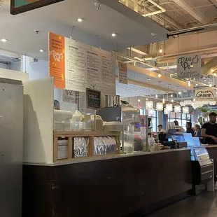 the interior of a coffee shop