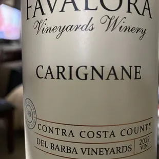 Favalora 2019 Carignane