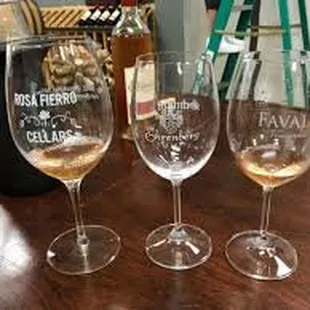 Side-by-side Rose tasting