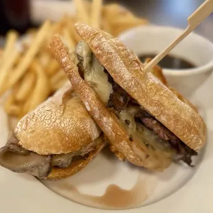 French Dip ... gristly and rubbery; not good