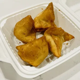 Vegetable Samosa. 1 order