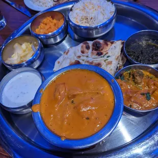 Butter chicken dinner option