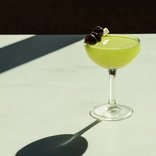 Whatever Lola Wants:
Meili Vodka, Midori, Apple, Celery, Makrut