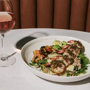 Roasted Shrimp on the Squash &amp; Farro Bowl