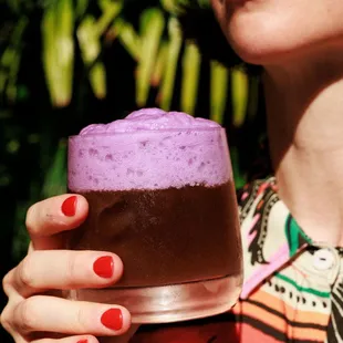 Hapa Bradda
Koloa Coffee + Coconut Rum, Banana-Ube Foam