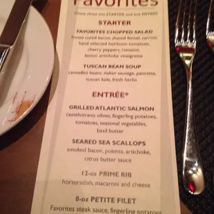 3 courses-25 per person