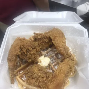 Chicken &amp; Waffle Platter