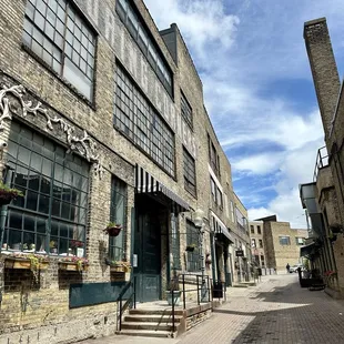 Alley by coffee shop