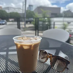 Latte on patio