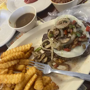 OMG! Best hamburger steak EVER! definitely a homemade patty (not store bough pre-fab patty).