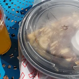 Banana Nutella Crepe and Pineapple Refresher