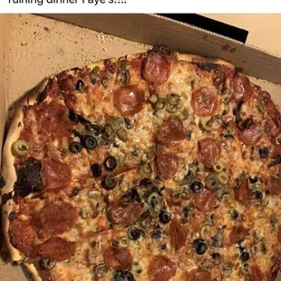 Poorly made pizza