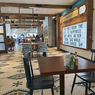Inside looking back towards the bar and entrance.