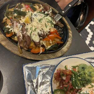Steak fajitas