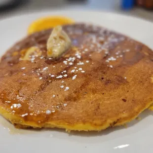 Pumpkin pancake! YUM!