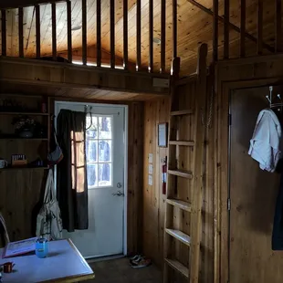 Inside a cabin
