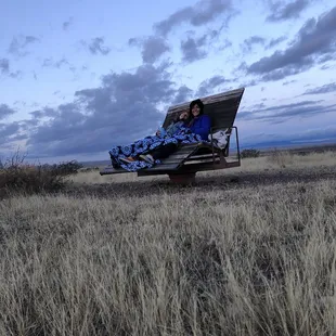 Stargazing, sunsets and sunrise chair atop the hill nearby (about 5min walk)