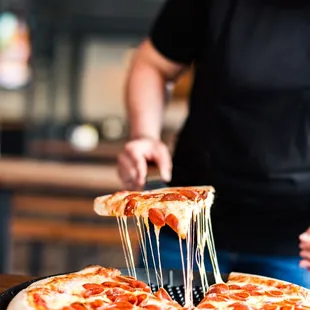 pizza, food