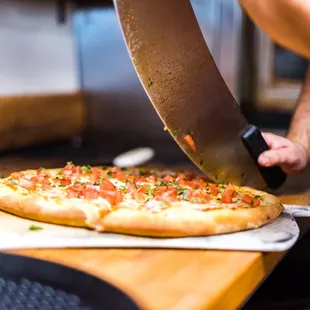 pizza, food