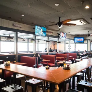 interior, sushi and sashimi