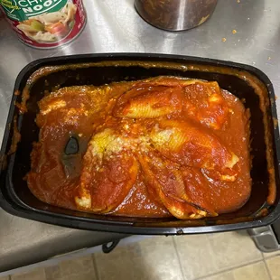 Shells with two eaten - was hungry