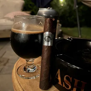 House cigar enjoying at home