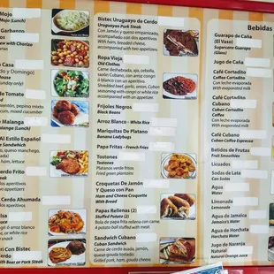 Menu board