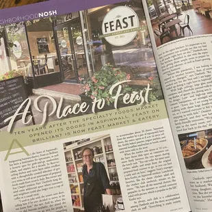  spread from a magazine
