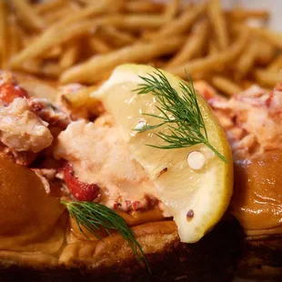 Lobster Roll w/ fries.  $31 Aug 2023.
