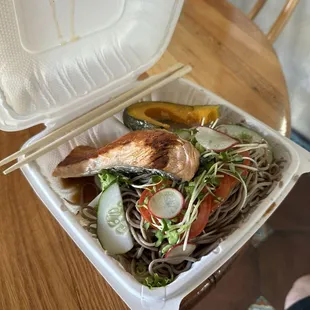 Salmon Soba Salad